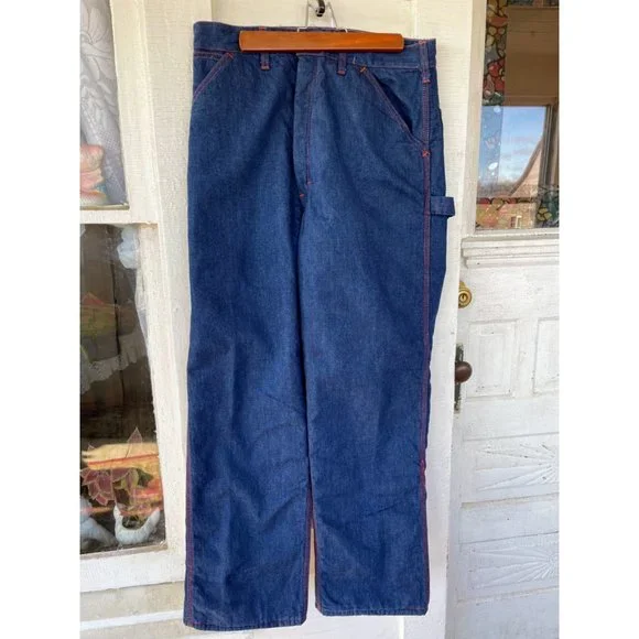Vintage Montgomery Wards Mens Insulated Jeans 1960s 33/29